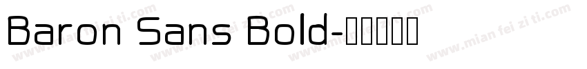 Baron Sans Bold字体转换